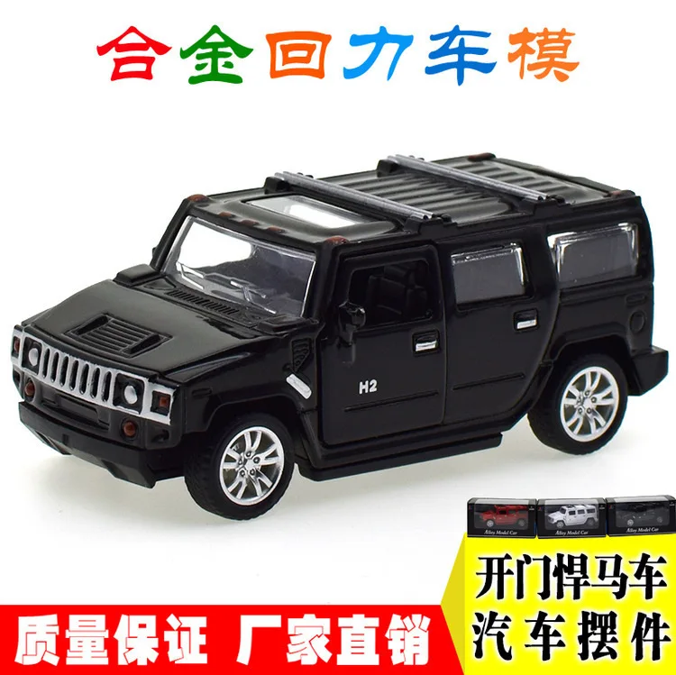 Пекарня украшения торта и украшения модель автомобиля сплав автомобиль Hummer открывание двери внедорожник игрушка