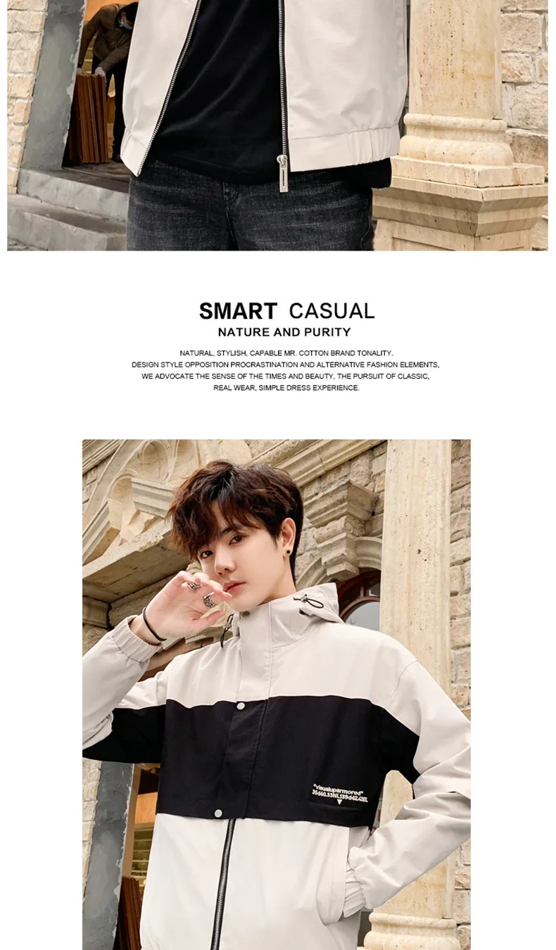 Coat Men's Autumn And Winter New Style Men Popular Brand Men'S Wear Men Jacket Students Workwear MEN'S Outerwear Clothes
