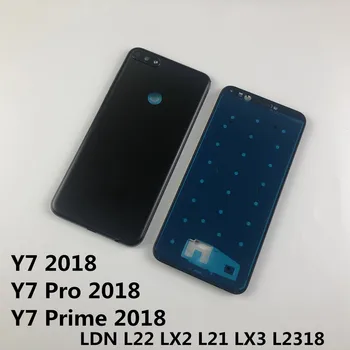 

For Huawei Y7 2018/Y7 Pro 2018/Y7 Prime 2018 Housing Battery Cover Back Cover+rear camera glass lens+Power Volume Buttons+logo