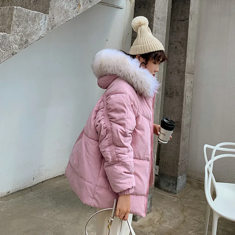 

Dongdaemun INS down Coat Women's Short Online Celebrity Style Short-height Cotton-padded Clothes Student Winter MORI Series Vers