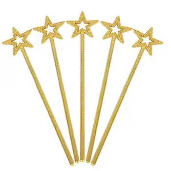 

24pcs Baby Girl Star Shaped Princess Wands Kids Fairy Stick Props Magic Wand For Children Birthday Party Cosplay Accessories Set