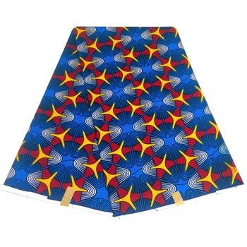 

african ankara material 6yards african clothes wax fabric african printed 100% cotton real soft wax fabric for women dress 0034