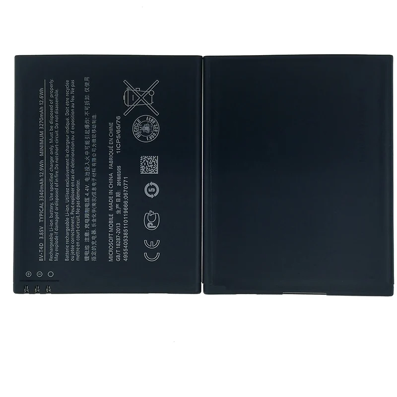 100% Оригинальный 3340 мА/ч BV T4D/BVT4D батарея для Nokia Microsoft Lumia 950 XL CityMan 940 RM 1118 1116 1085