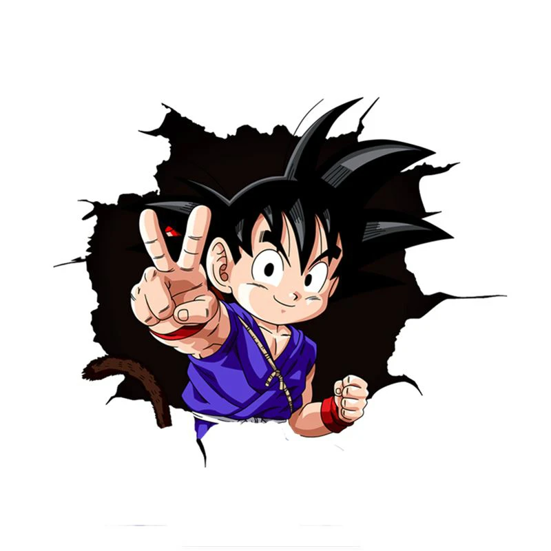 

15cm 28cm for Goten Anime 3D Dragon Ball Z Super Anime Sticker Vinyl Reflective Japanese Anime Stickers Car Stickers Accessories