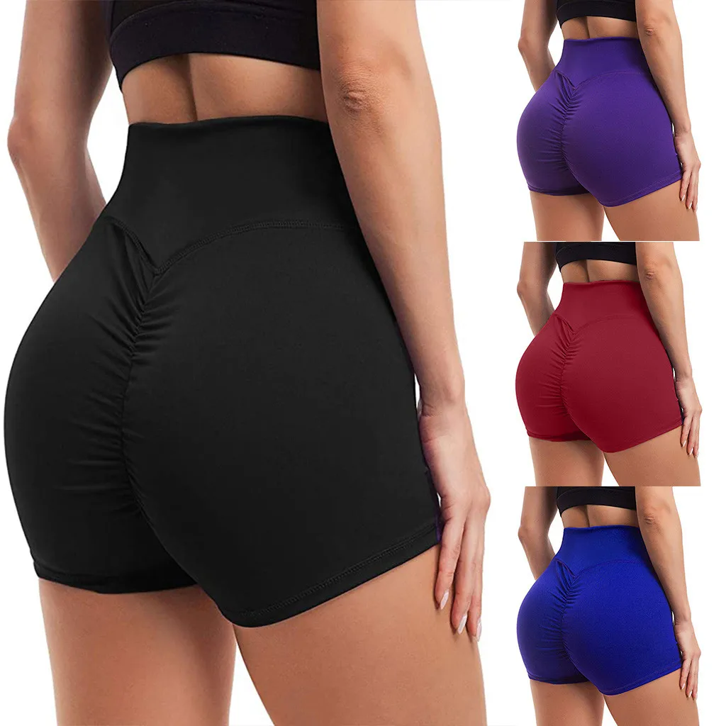 

Women Summer Shorts Causal Basic Slip Bike Hips High Waist Sport Workout Leggings Gym Sexy Shorts