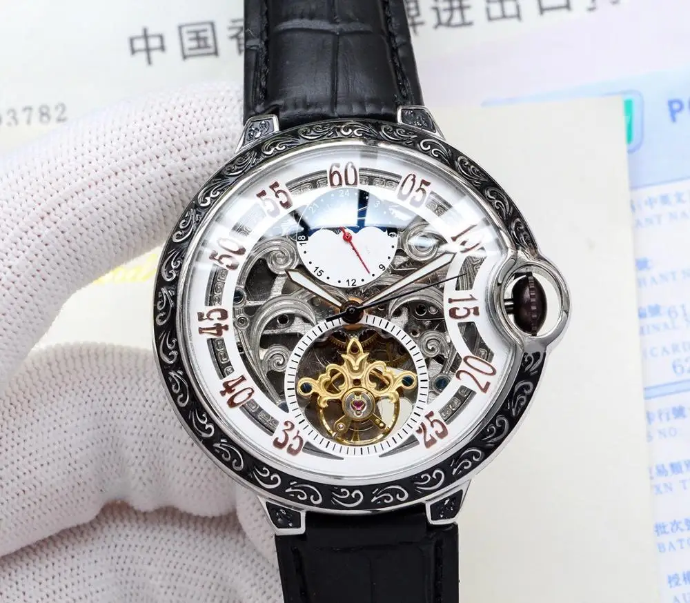 

WG0843 Mens Watches Top Brand Runway Luxury European Design Automatic Mechanical Watch