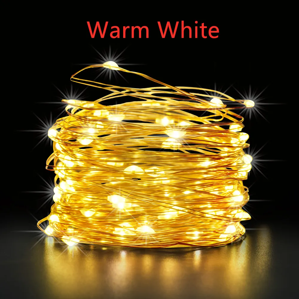 IR Dimmable 11m/21m/31m/51m  LED Outdoor Solar String Lights Solar lamp for Fairy Holiday Christmas Party Garland Lighting solar pathway lights