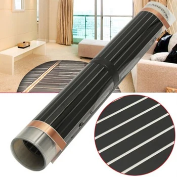 

50cm*4m Electric Heating Film Infrared Underfloor Foil Warming Mat 220V 220W Floor Heating Systems Parts