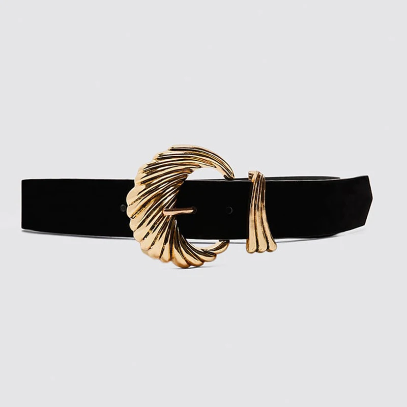 Dvacaman ZA новейший трендовый трёхмерный узор с пряжкой бархатный пояс для женщин роскошный кристалл эластичный пояс поясная бижутерия - Окраска металла: 3
