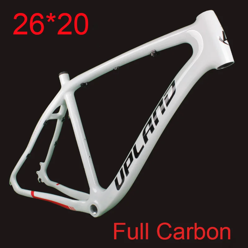 

2019 New Carbon 26*20 MTB Bicycle Frame Full Carbon Mountain Bike Frame Set with Frame Hook for Disc Brake
