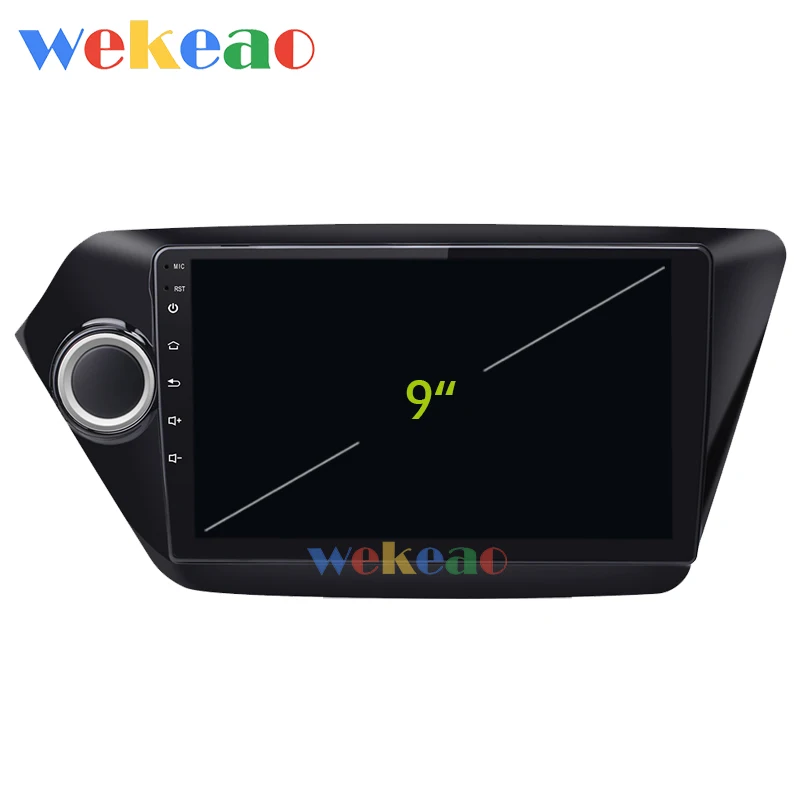 Wekeao сенсорный экран " Android 9,0 Автомагнитола для Kia K2 Rio Android авто gps навигация 2012