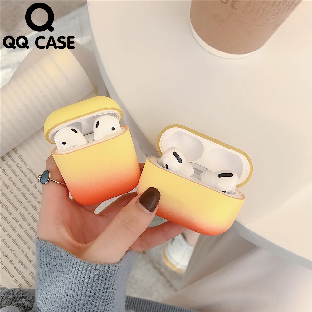 Чехол с градиентными цветами для беспроводных наушников Apple Airpods Pro
