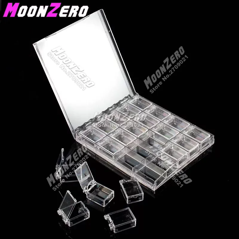 

20 Lattice Independent Detachable Diamond Painting Mosaic Color Storage Box Article Finishing Tools Embroidery Material Box