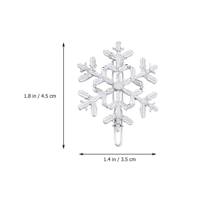 4 шт. заколки для волос в виде снежинок|Шпильки и волос| |
