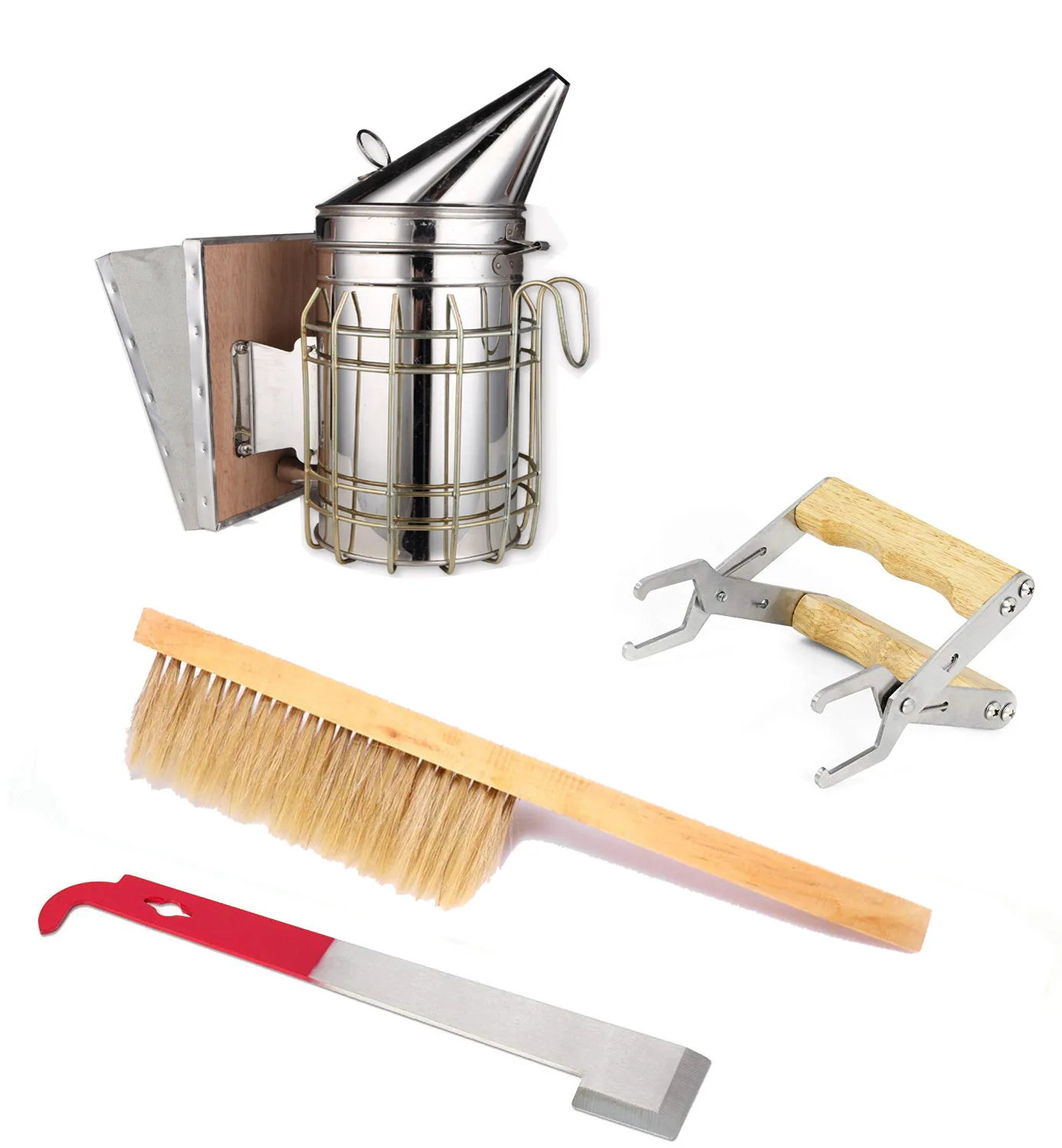 4 шт./компл. лидер продаж новый набор инструментов для пчеловодства дымовой