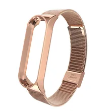 Металлический ремешок из нержавеющей стали для Mi Band 4, ремешок для Mi Band 4 3, браслет для Mi Band 4 3