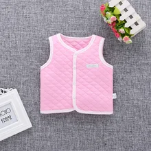 Теплый детский осенне-зимний жилет детский тонкий жилет с подкладкой для мальчиков и девочек весенне-осенний жилет из чистого хлопка для новорожденных