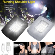 

LED Safety Lights Clip on Collar Magnetic USB Rechargeable Running Light Hands Free Headlight Running Camping LED Warning Light
