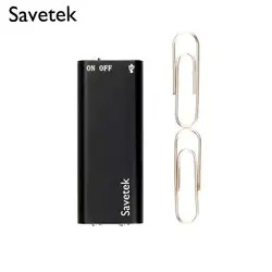 Compact Mini USB Pen Voice Activated Digital Audio Recorder and MP3 Player - 32 GB