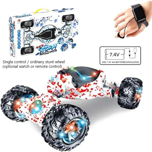 A Новейшая Высококачественная Автомобильная игрушка с пультом дистанционного управления, часы с датчиком жестов, игрушки для трюков, игрушка для скручивания одной кнопки, игрушка для рождественских подарков - Цвет: A