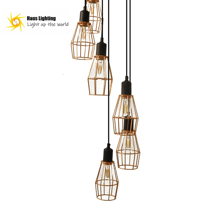 Modern Metal Iron Decorative Indoor Hotel Bar Lobby Led Light Chandelier Pendant kitchen chandelier