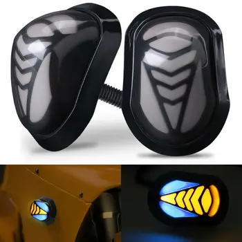 

Universal DC 12V 2pcs Flowing Motorcycle LED Flush Mount Turn Signals Indicators Blinkers Light Replacement Accessories