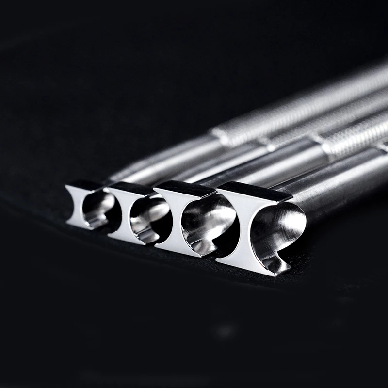Leather Craft Work Stamping Tool Border Hourglass Serpentine Smooth Printing Carving Stamps 304 Stainless Steel SOZO HB6 leather tool leather stamp punch
