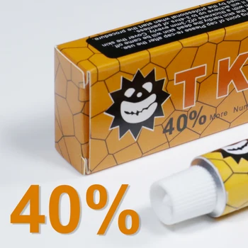 

10g 40% yellow tktx Tattoo Cream Assistance Piercing Painless Permanent makeup Body Eyebrow Eyeliner Lips Pain Reliever