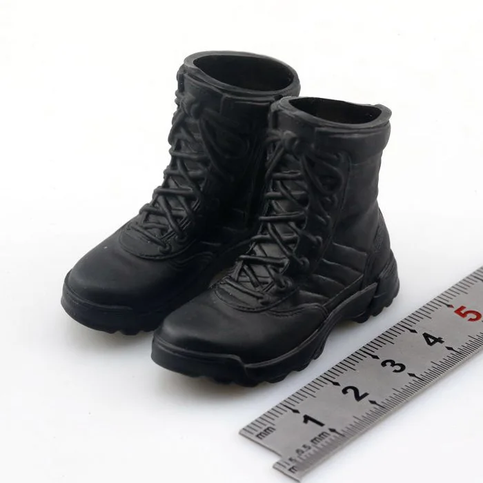 1/6 Male Shoes Leather Combat  Boots Inner Hollow FS01B For 12'' Action Figure 