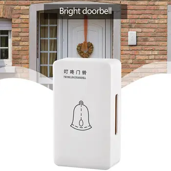 

Hotel Wired Exchange Doorbell 220V Dingdong Sound Hairpin 120 Type Mechanical Household 2 Line Security Accessories