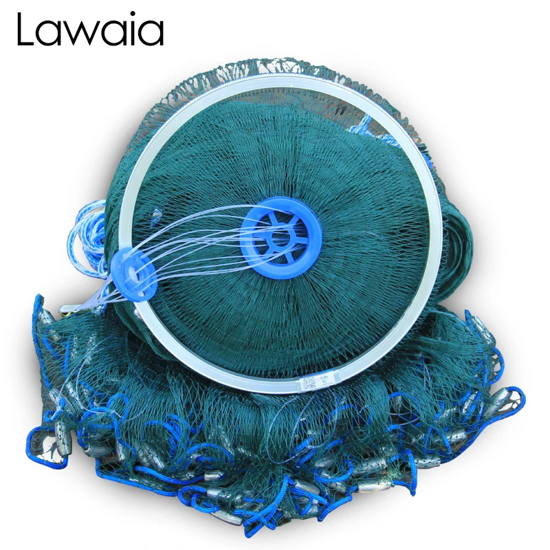 throwing a cast net with a ring