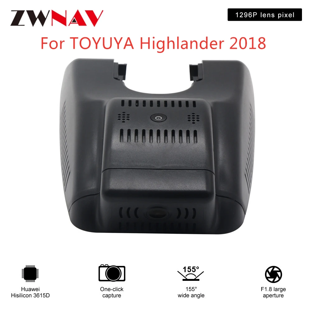 

Hidden Type HD Driving recorder dedicated For TOYUYA Highlander 2018 DVR Dash cam Car front camera WIfi