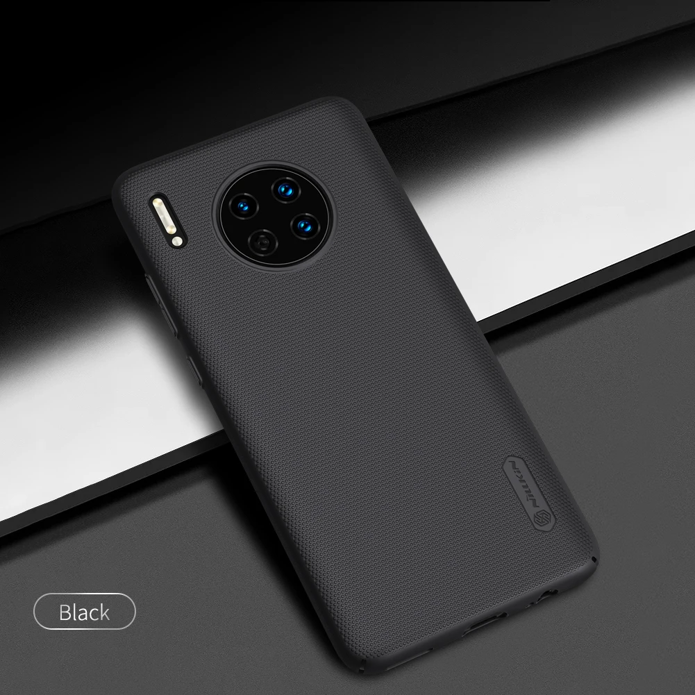 Для huawei mate 30 Pro чехол Nillkin матовый щит жесткая задняя крышка из ПК для huawei mate 30 mate 30 Чехол - Цвет: Черный