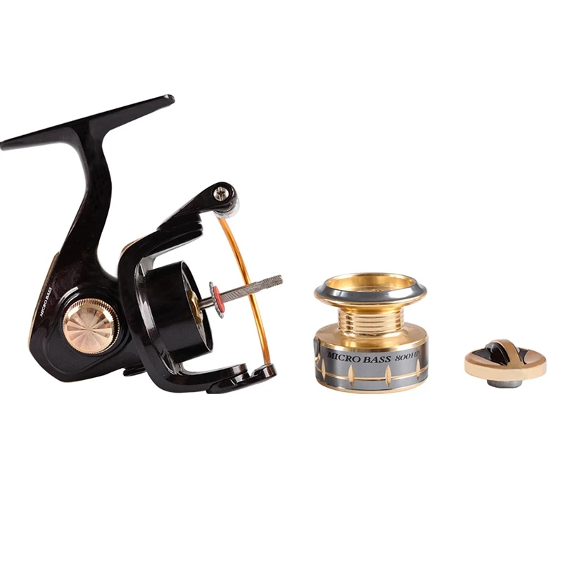 Winter Ice Fishing Reel Mini Small Spinning Reel MICRO-BASS 500HP Full Metal Lure Carp Fishing Wheel Pesca