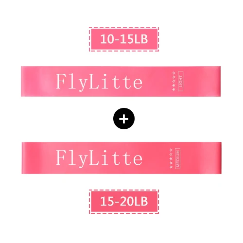 Light and Medium Flylitte 5 шт./компл. латекс эластичный Фитнес резинки для упражнения пилатес эластичных лент на прочность обрезиненные диски, гантели для эспандер - Цвет: Light and Medium