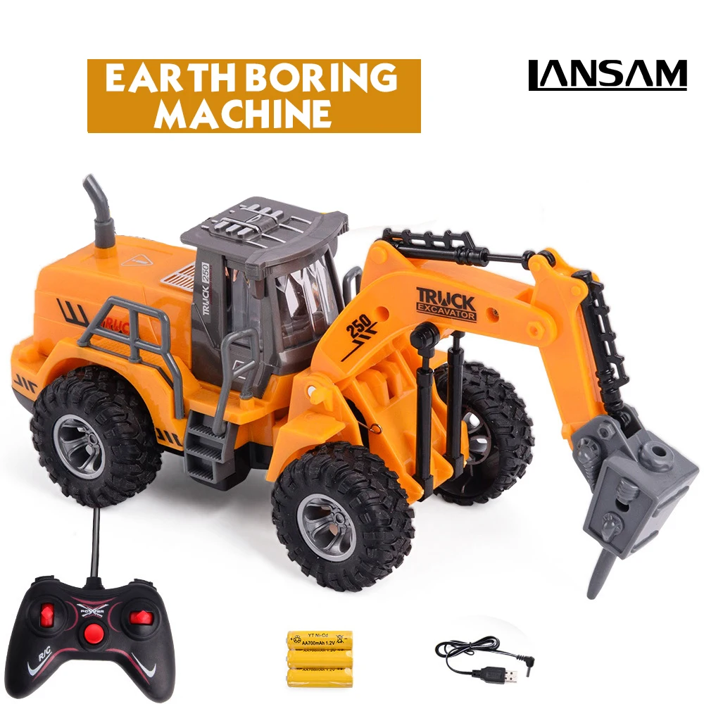 Новая игрушка RC Truck с дистанционным управлением буровая машина для детей кран бульдозер экскаватор на дистанционном управлении электрическая Строительная игрушка