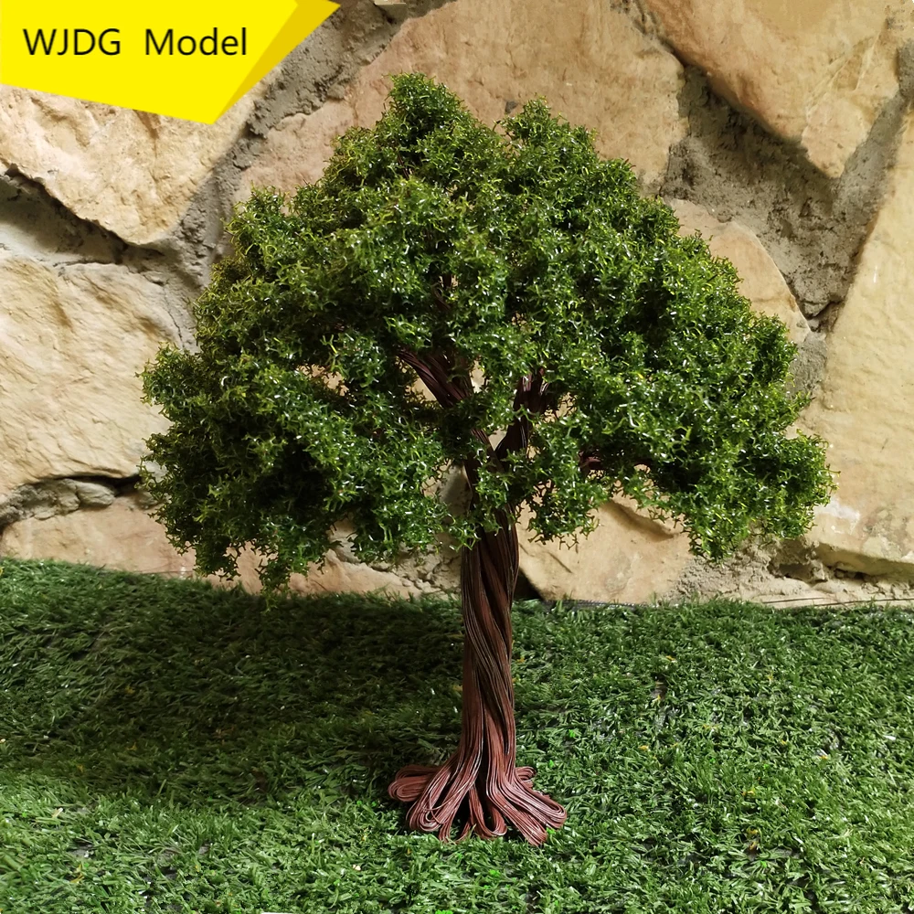 1 PC modelo verde árbol muy 15 cm /17cm /20cm /25cm Arena de construcción DIY modelo de materiales Modelo en miniatura