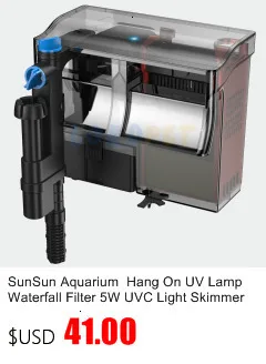 SUNSUN, внутренний погружной фильтр, силовой насос, кислородный волновой генератор для аквариума, 500 л/H-1500L/ч, 7 Вт-25 Вт