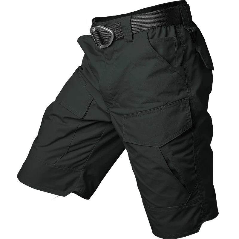 Summer Cargo Shorts Tactical Shorts Hiking Outdoor Multi-pocket Rip-stop Travel Fishing Camping Waterproof Men's
