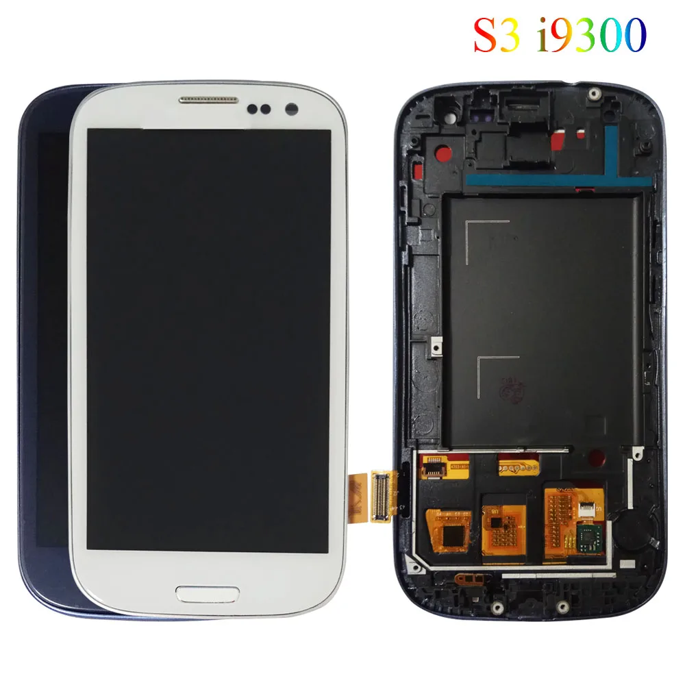 I9300 ЖК дисплей для SAMSUNG Galaxy S3 i9300i экран i9301 i9308i i9301i сенсорный цифратор монтажные