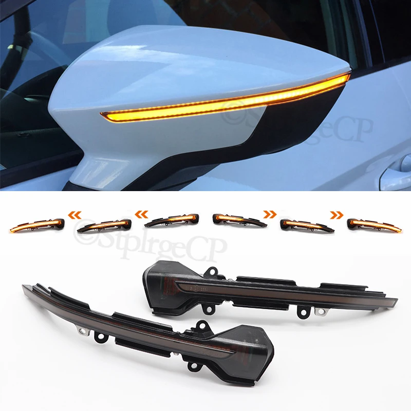 2 Luces LED De Señal De Dinámica, Espejo Lateral, Luz Intermitente Secuencial Lampara Indicadora Pa Yotijar Luz De Senal De Giro Dinamica