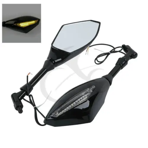 Светодиодный встроенные Сигналы поворота зеркала для Honda HORNET900 CB900 CB919F SC48 02-07 HORNET600 CB600 1400 PC34 98-06 Kawasaki Z1000