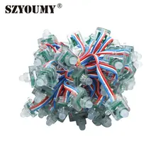 SZYOUMY 1000 шт 12 мм WS2811 квадратный полноцветный светодиодный сменный ЖК-экран DC 5 в 12 В водонепроницаемый 2811 ic цифровой светодиодный фонарь