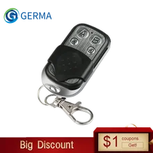 GERMA 433 МГц Универсальный беспроводной РЧ пульт дистанционного управления электрический ключ брелок обучающий код гаражная дверь управление Лер в комплекте батарея