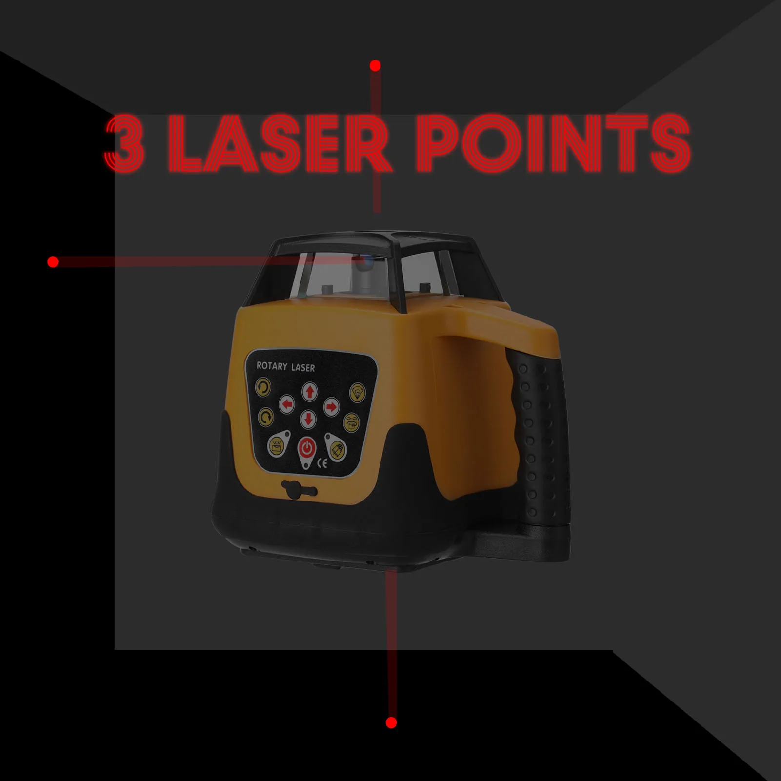 635nm Red Line Automatic Self Levelling Machine 360&deg; Speed Angle Adjustable 5 levels Laser Level 500m Measurement-Range Laser Level