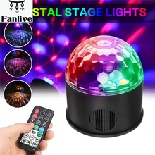 Дистанционный СВЕТОДИОДНЫЙ Магический шар, сценический светильник, Вращающийся Динамик, цветной КТВ, диско-DJ, подарок, Bluetooth, музыкальный контроль, светильник s