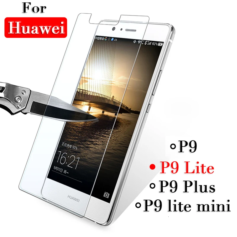 Защитное стекло для huawei p9 lite p9lite mini plus p 9 закаленное защиты экрана защитная пленка