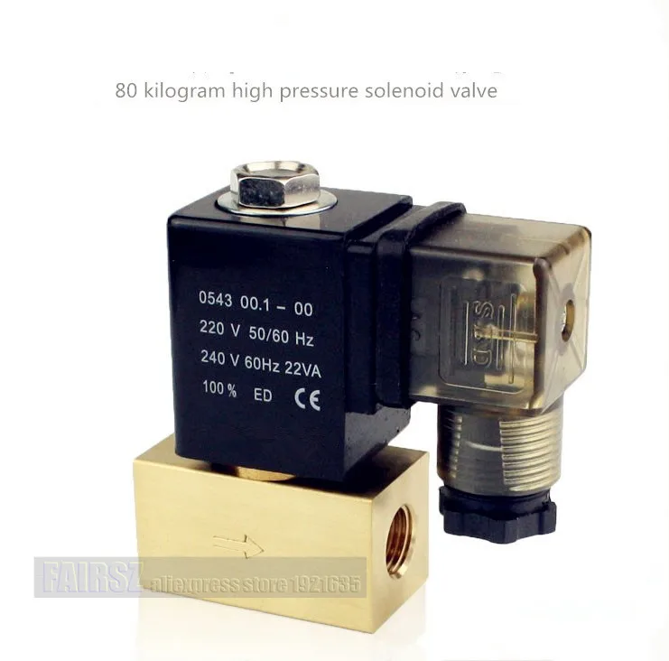 

JT22-02 Two-position two-way high-pressure solenoid valve normal closed pressure 8 Mpa water valve air valve XS22-02