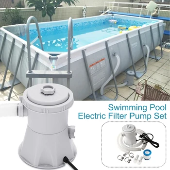 

Summer Above Ground Water Cleaner Family Filter Pump Set Circulation Cleaning Tool Home Garden ABS Tub Electric Swimming Pool