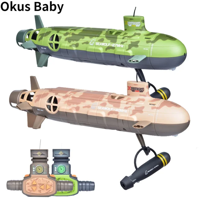 2021 Omnibearing remote control Seawolf upgrade version RC Big submarine 6-Channel 35cm RC Nuclear power Submarine kids toy 2